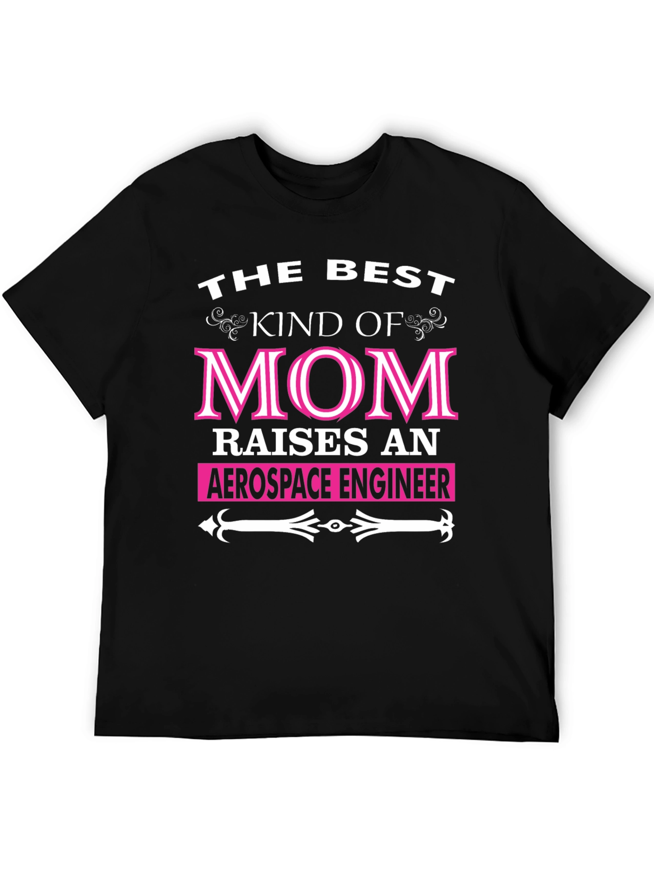 Best Mom Aerospace Engineer Black T-Shirt