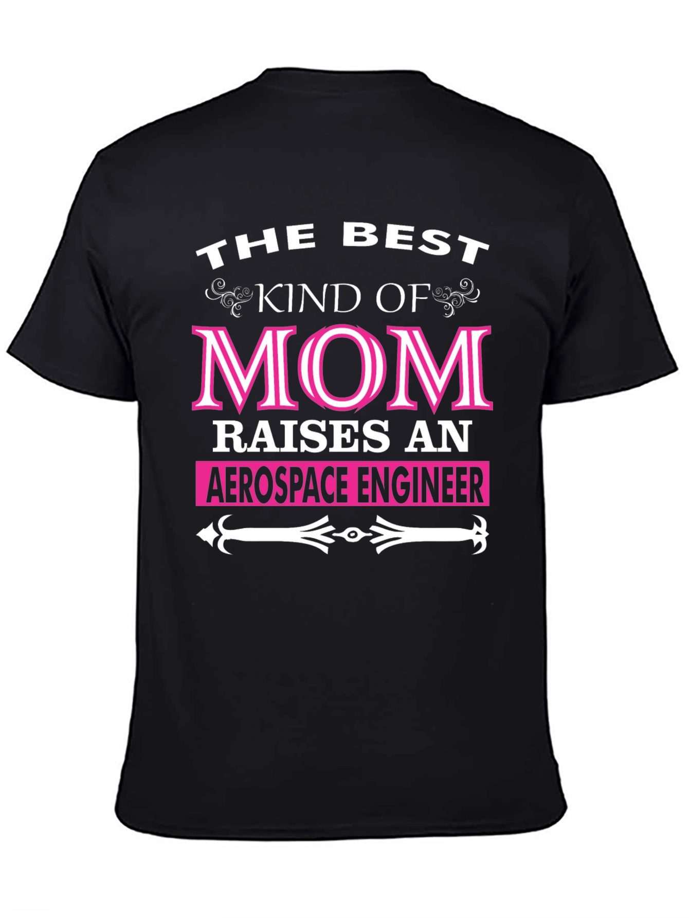Best Mom Aerospace Engineer Black T-Shirt