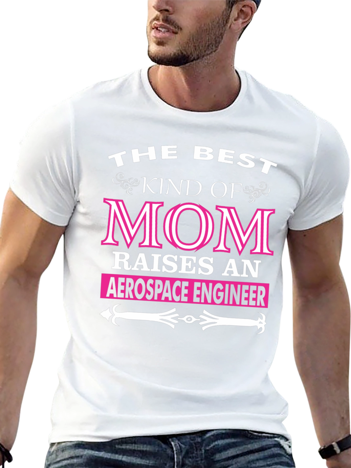 Best Mom Aerospace Engineer Black T-Shirt