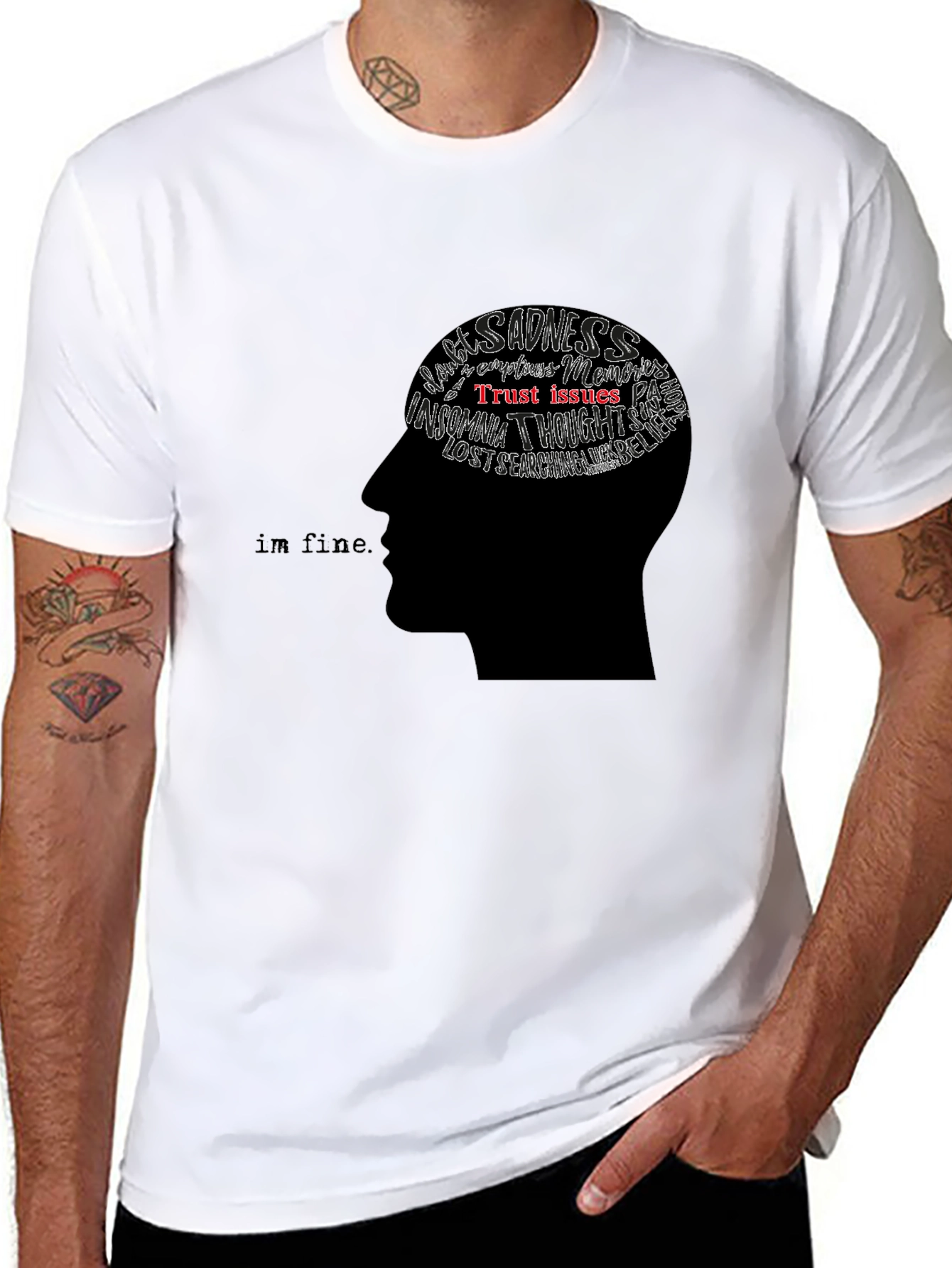 Mindset Graphic Tee - Im Fine T-Shirt