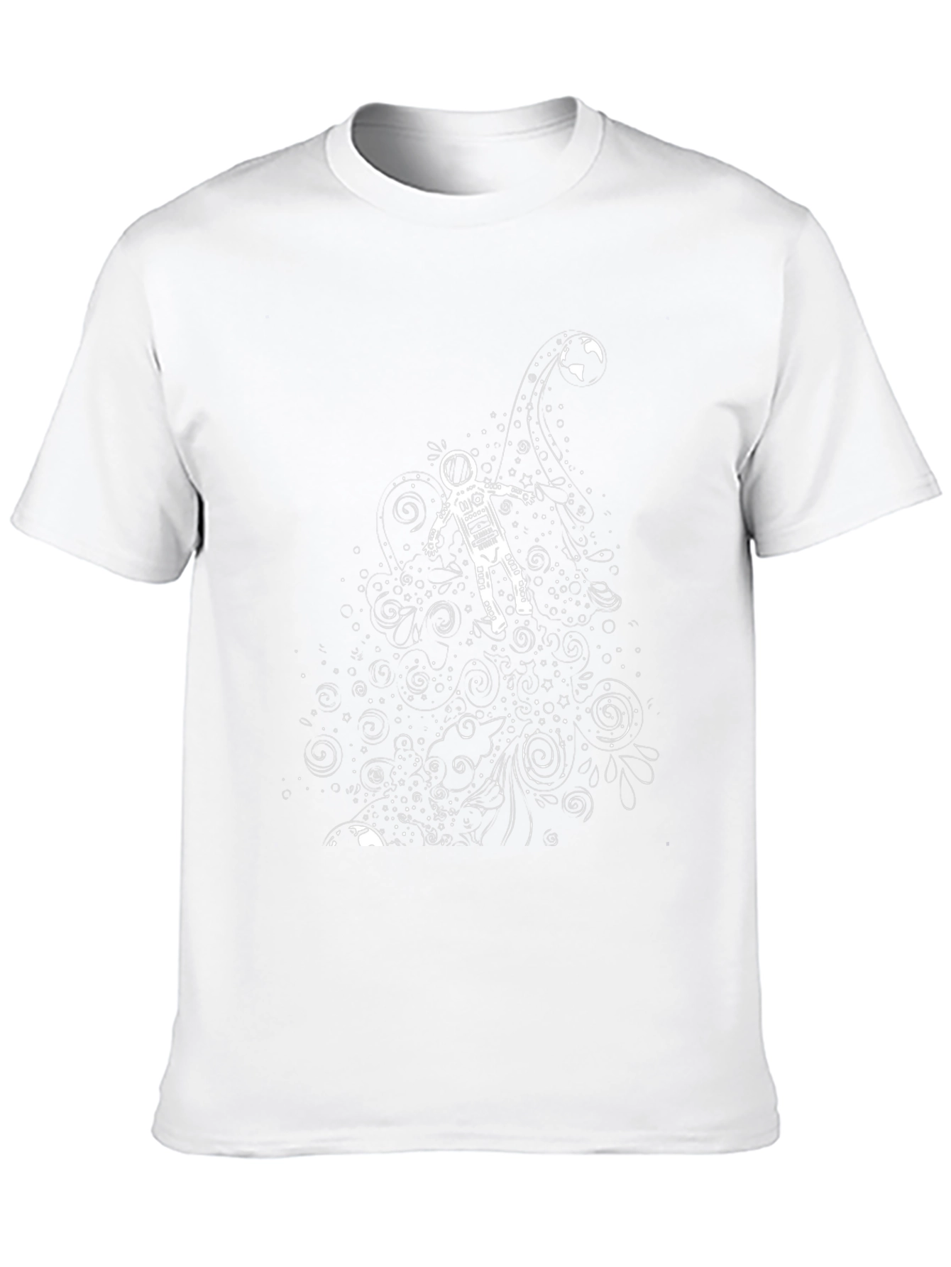 Astronaut Graphic Tee - Mens Black T-Shirt