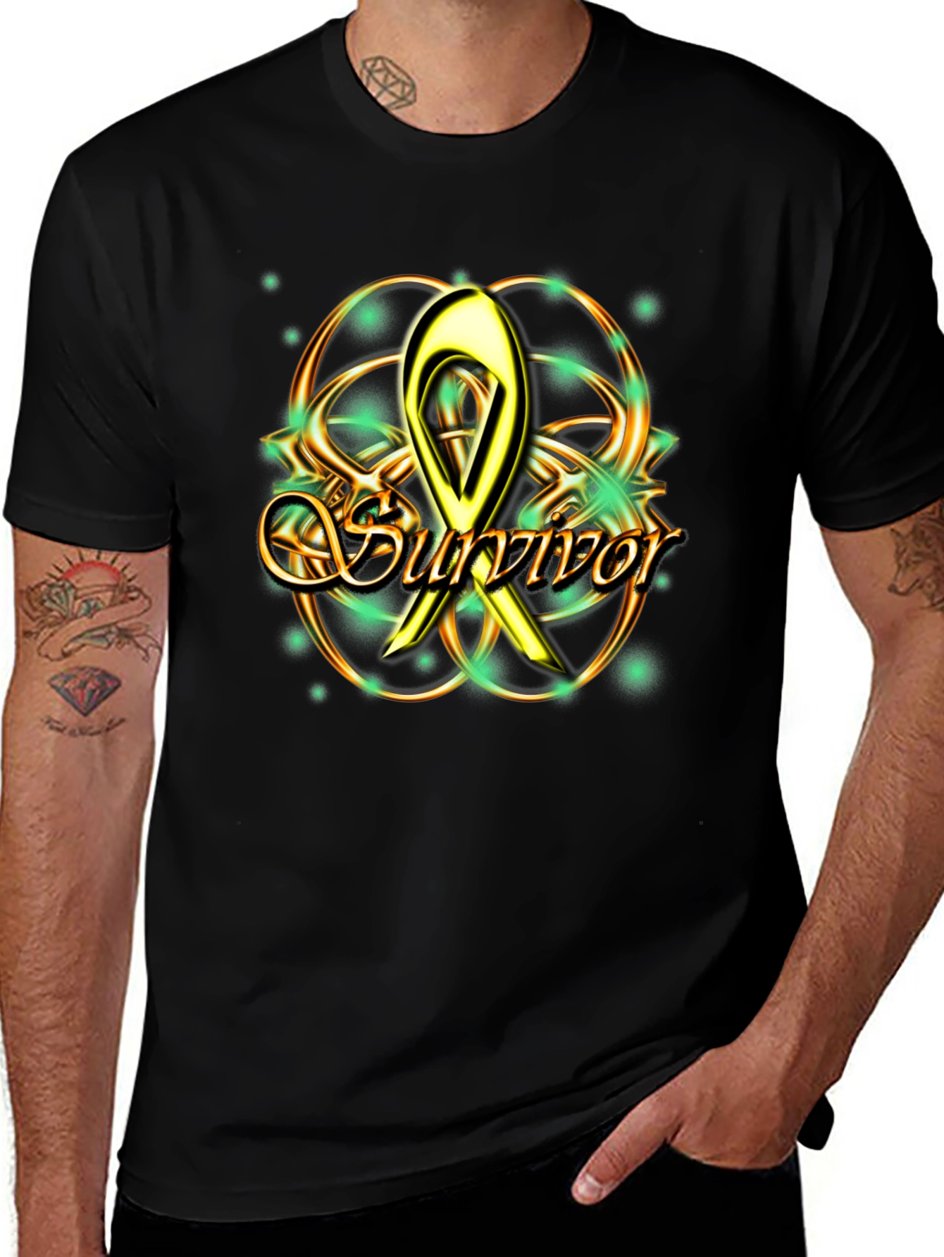 Survivor Awareness Ribbon Graphic Tee