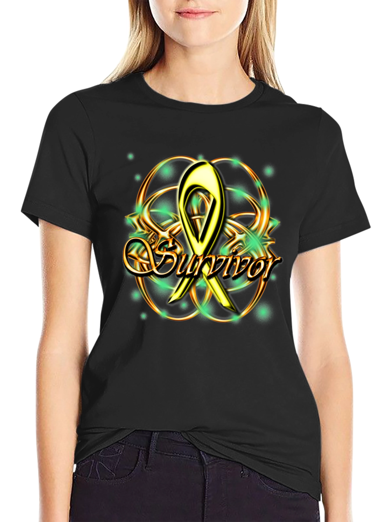 Survivor Awareness Ribbon Graphic Tee