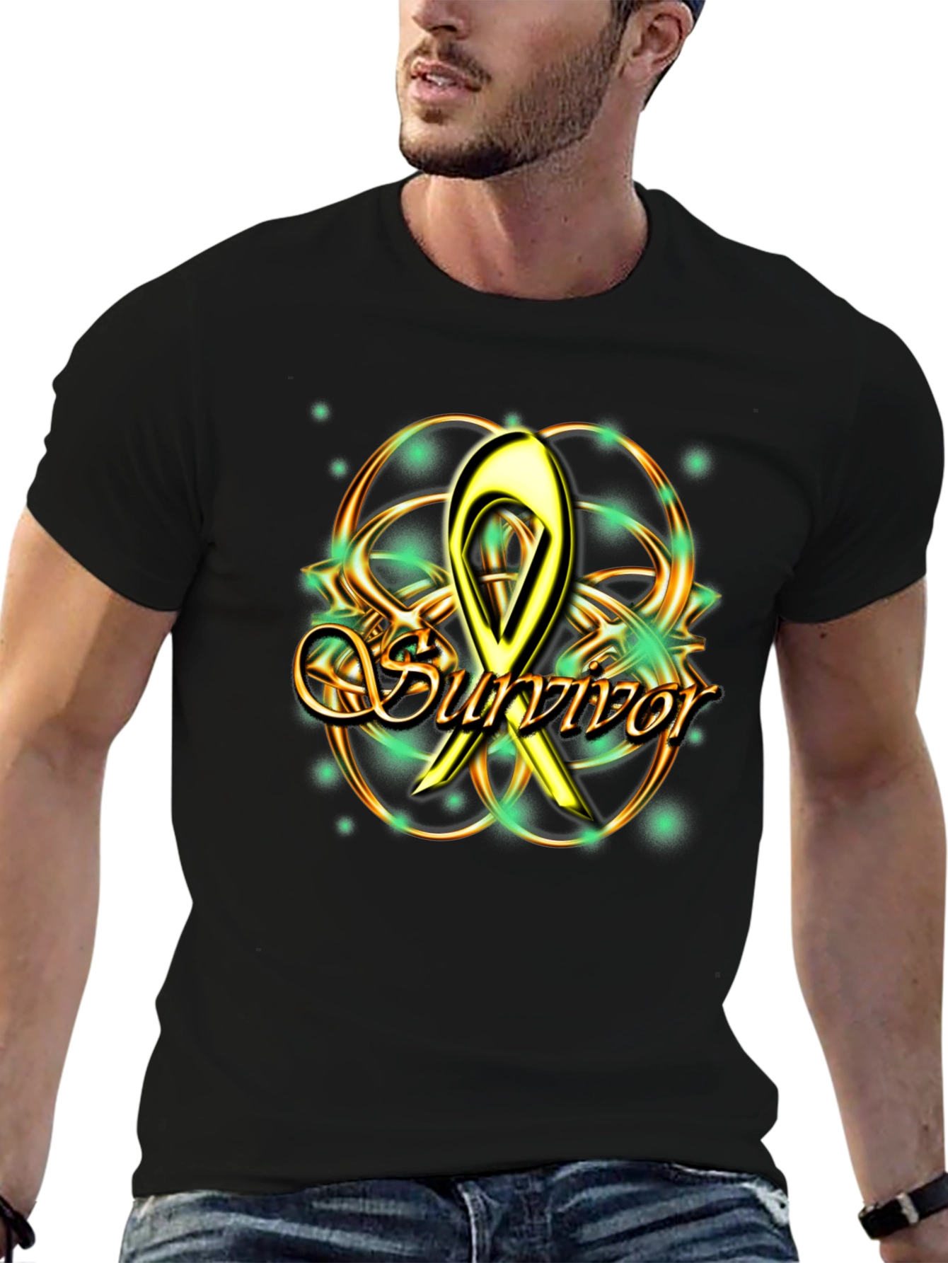 Survivor Awareness Ribbon Graphic Tee
