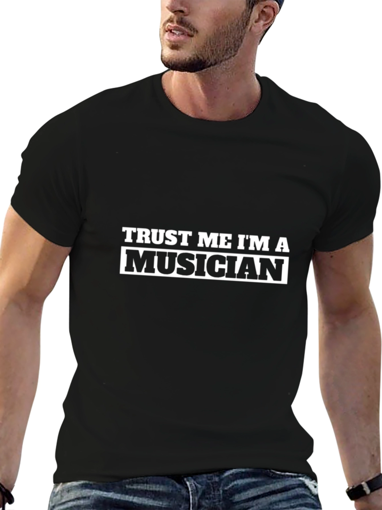 Trust Me Im a Musician Black T-Shirt
