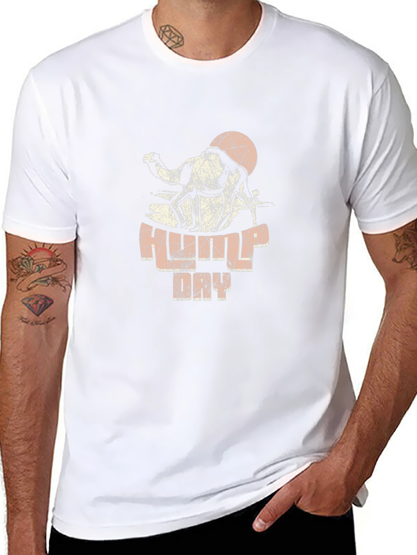 Hump Day Camel Graphic Tee - Mens Black T-Shirt