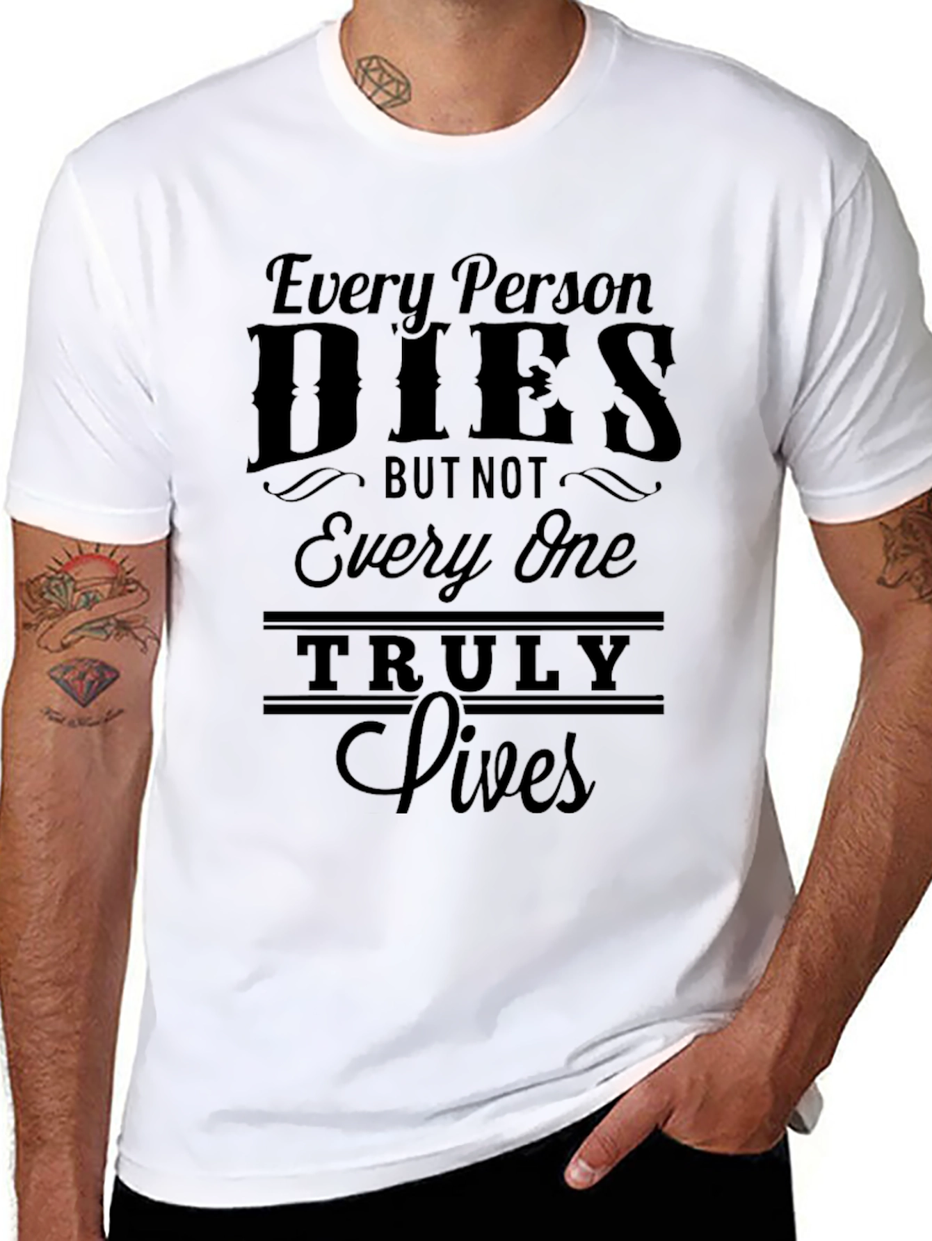 Every Person Dies Graphic Print T-Shirt