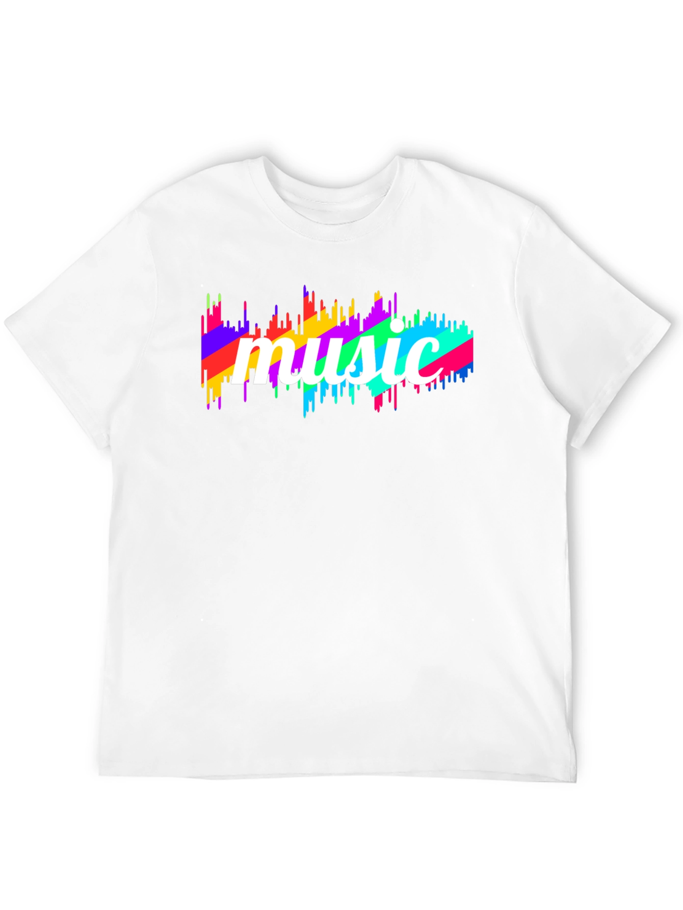 Music Spectrum Graphic Black T-Shirt