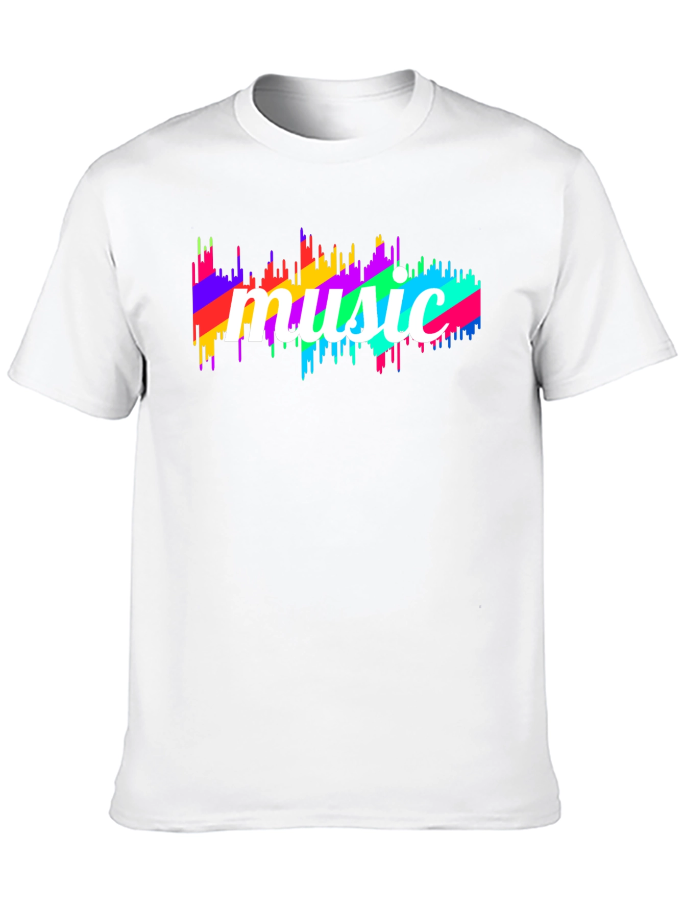 Music Spectrum Graphic Black T-Shirt