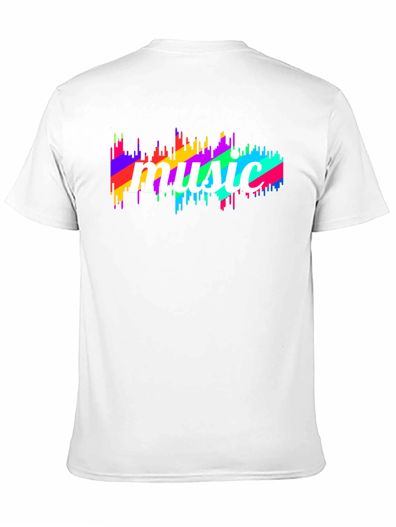 Music Spectrum Graphic Black T-Shirt