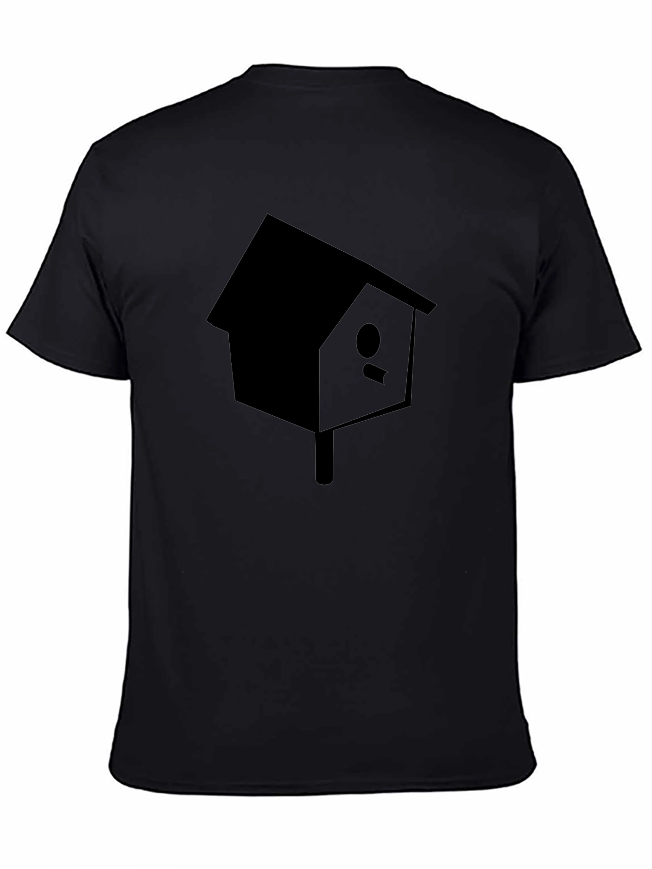 Birdhouse Graphic Tee - Black Cotton Casual T-Shirt