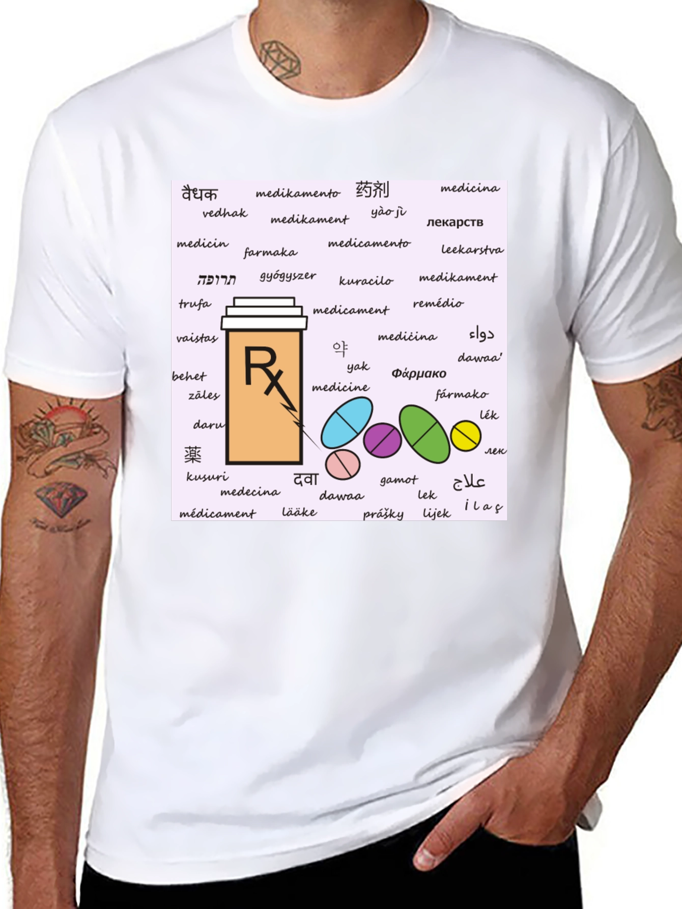 Multilingual Medicine T-Shirt