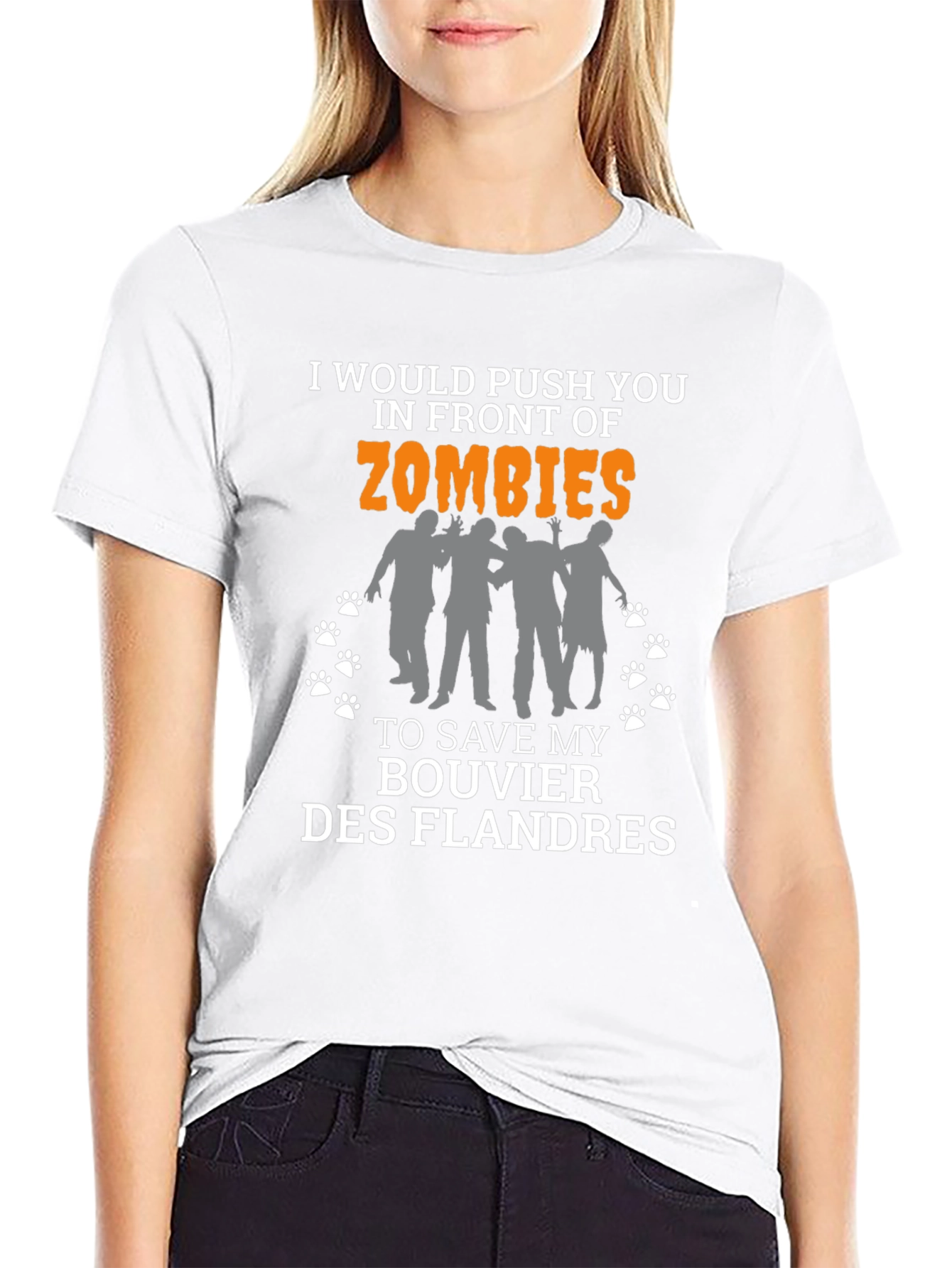 Funny Zombie Bouvier Des Flandres T-Shirt