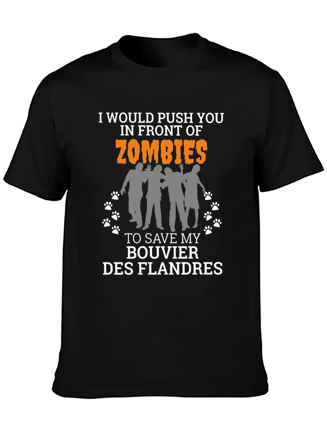 Funny Zombie Bouvier Des Flandres T-Shirt