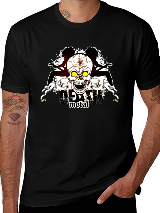 Skull Guitar Metal T-Shirt