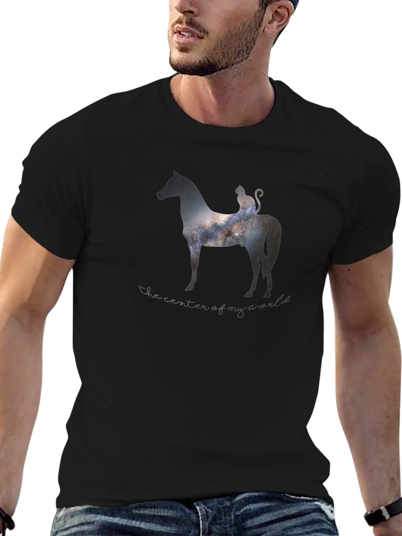 Cosmic Cat & Horse T-Shirt