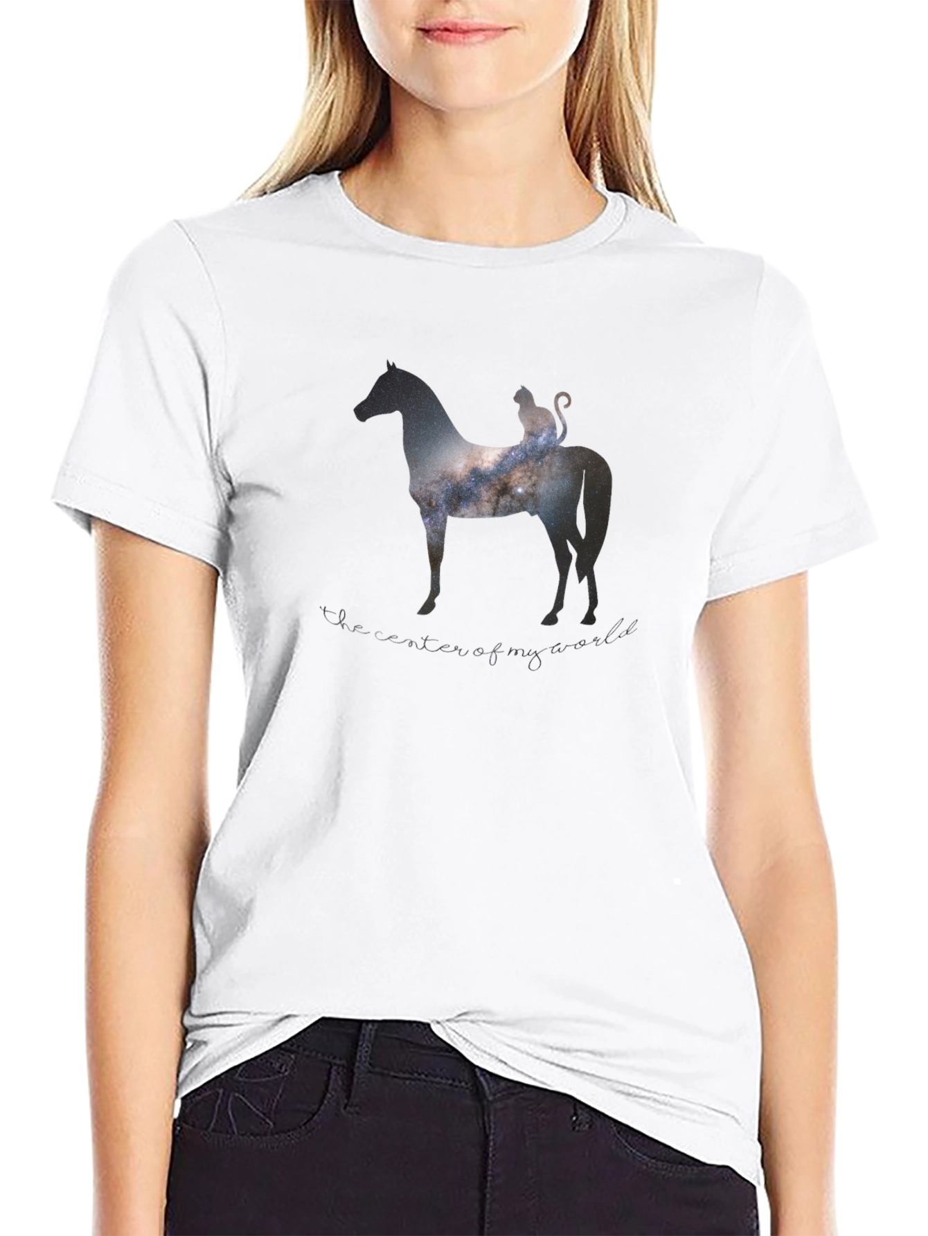 Cosmic Cat & Horse T-Shirt