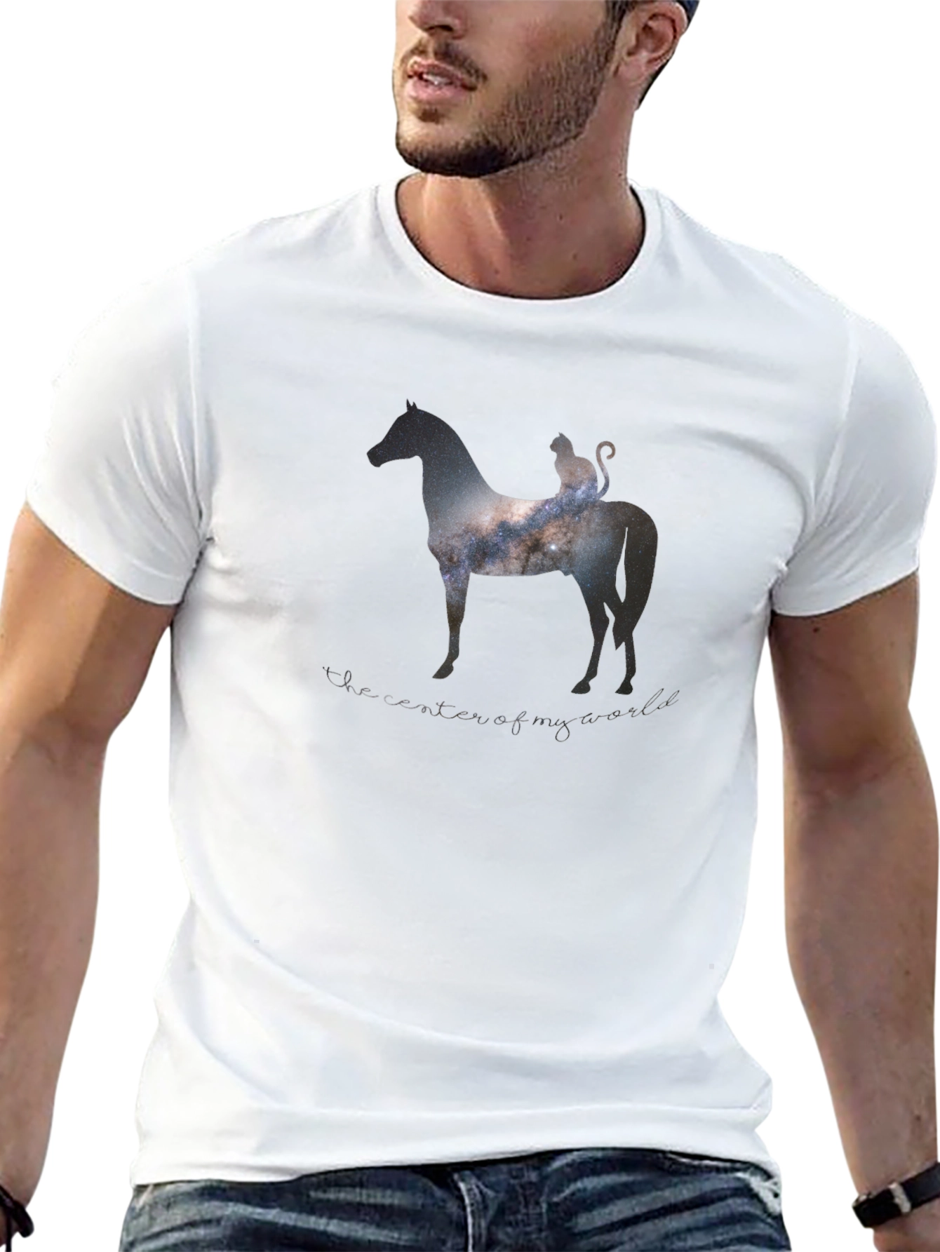 Cosmic Cat & Horse T-Shirt
