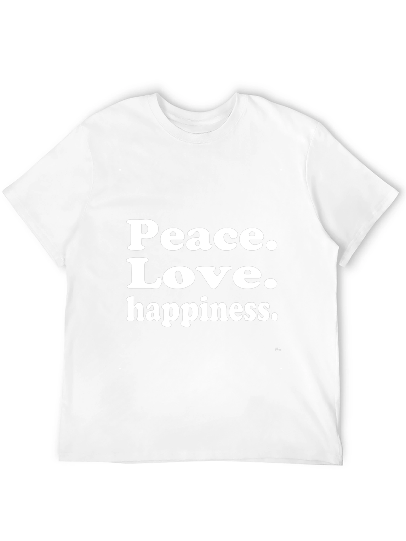 Peace Love Happiness Graphic T-Shirt