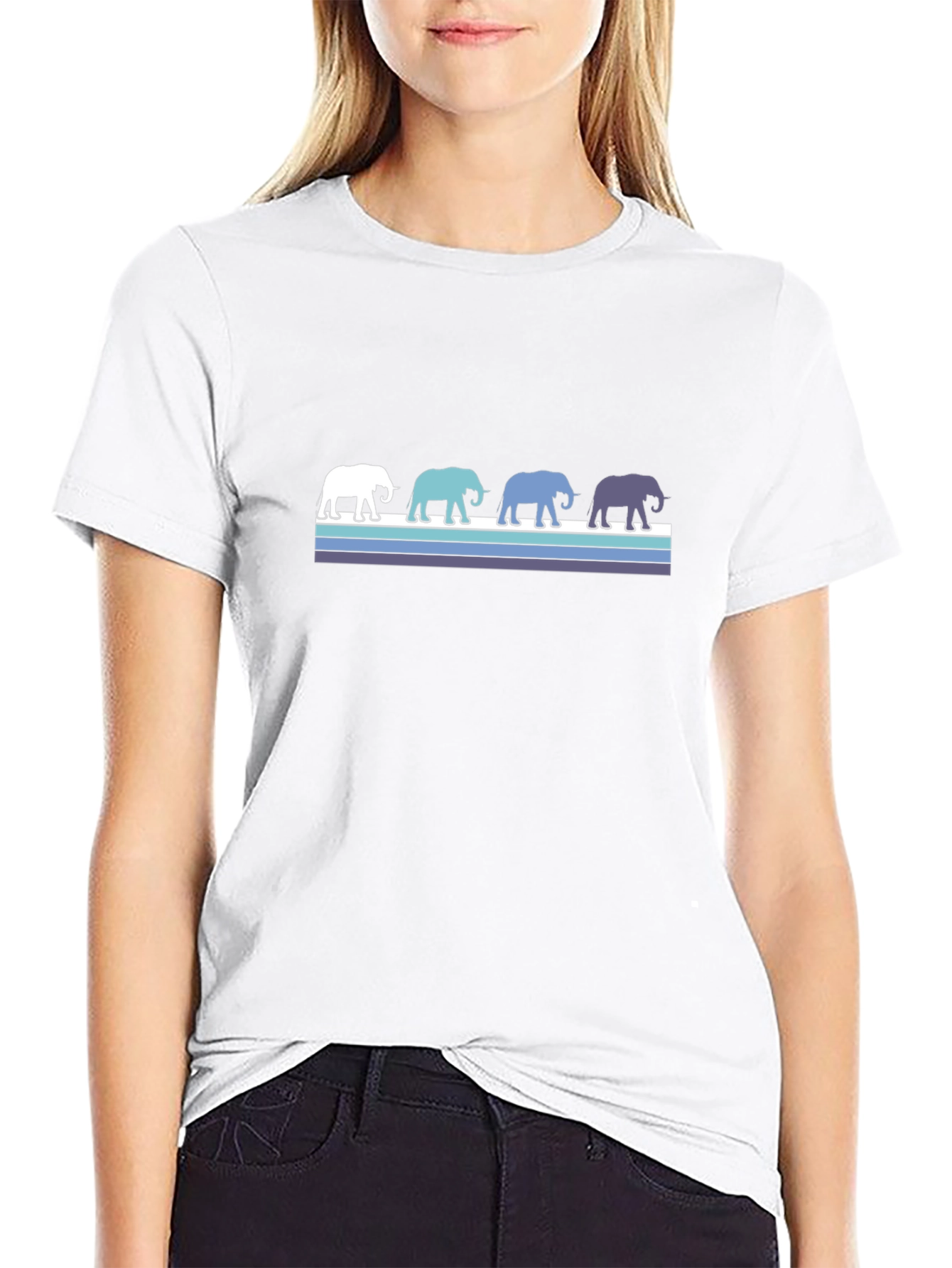 Retro Elephant Parade T-Shirt