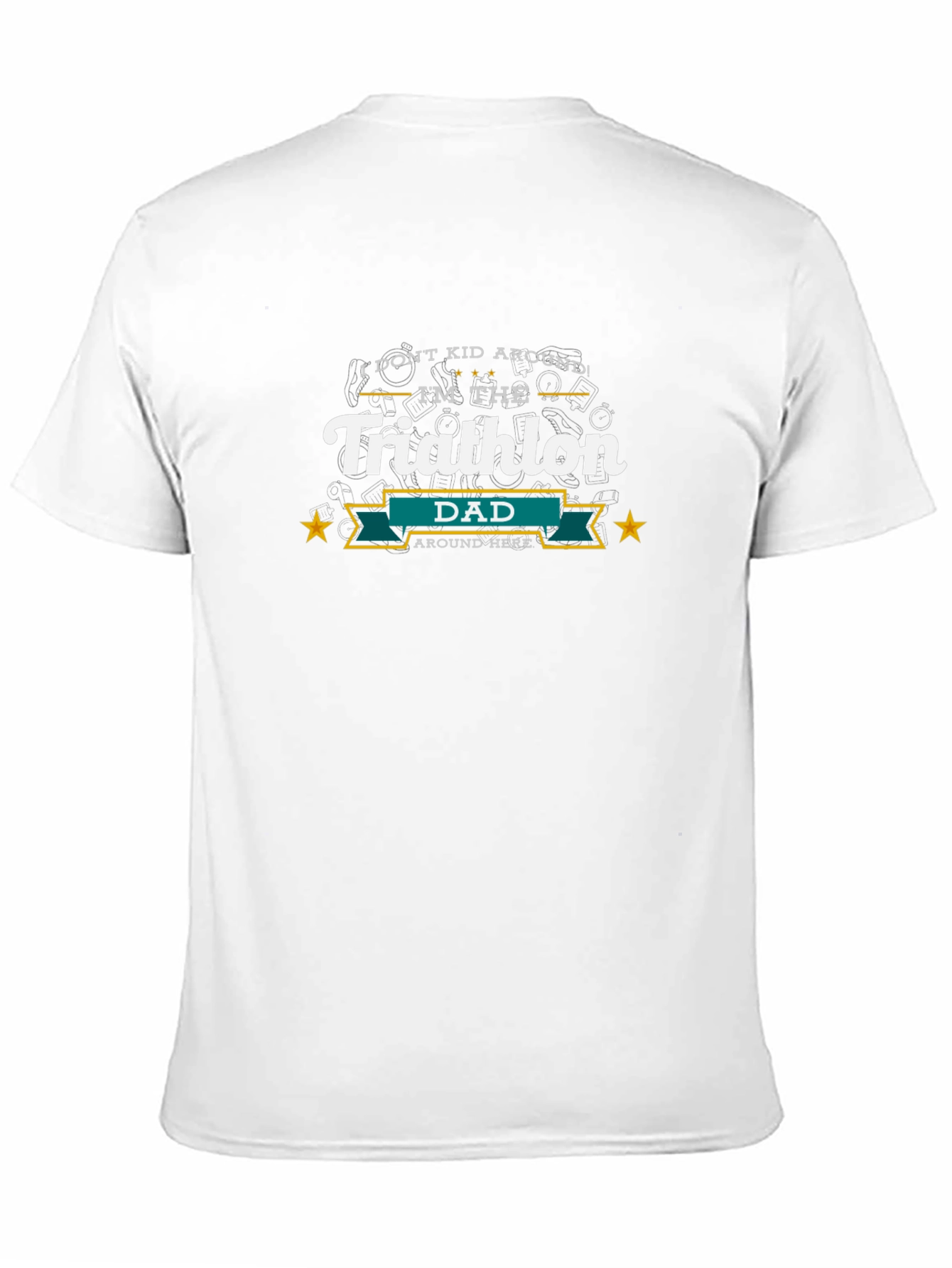 Triathlon Dad Graphic T-Shirt - Sporty Dad Tee