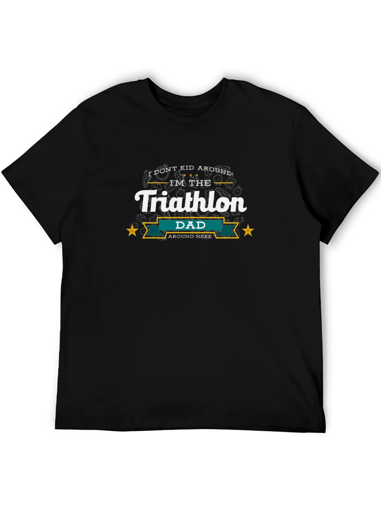 Triathlon Dad Graphic T-Shirt - Sporty Dad Tee