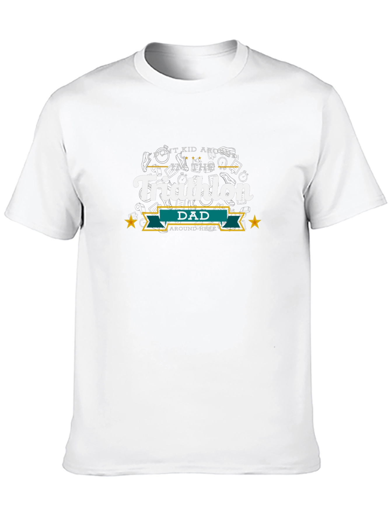 Triathlon Dad Graphic T-Shirt - Sporty Dad Tee