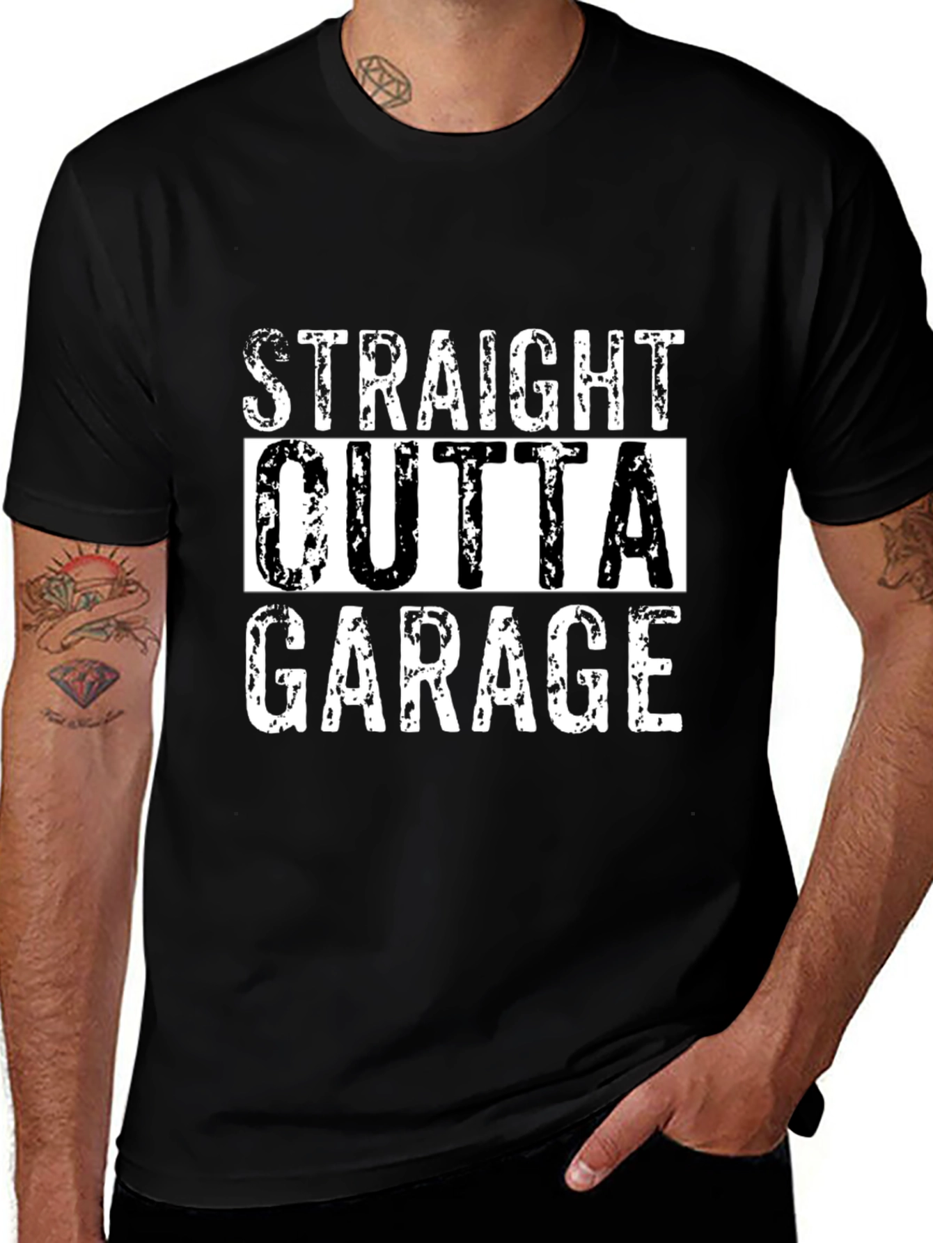 Straight Outta Garage Mens T-Shirt