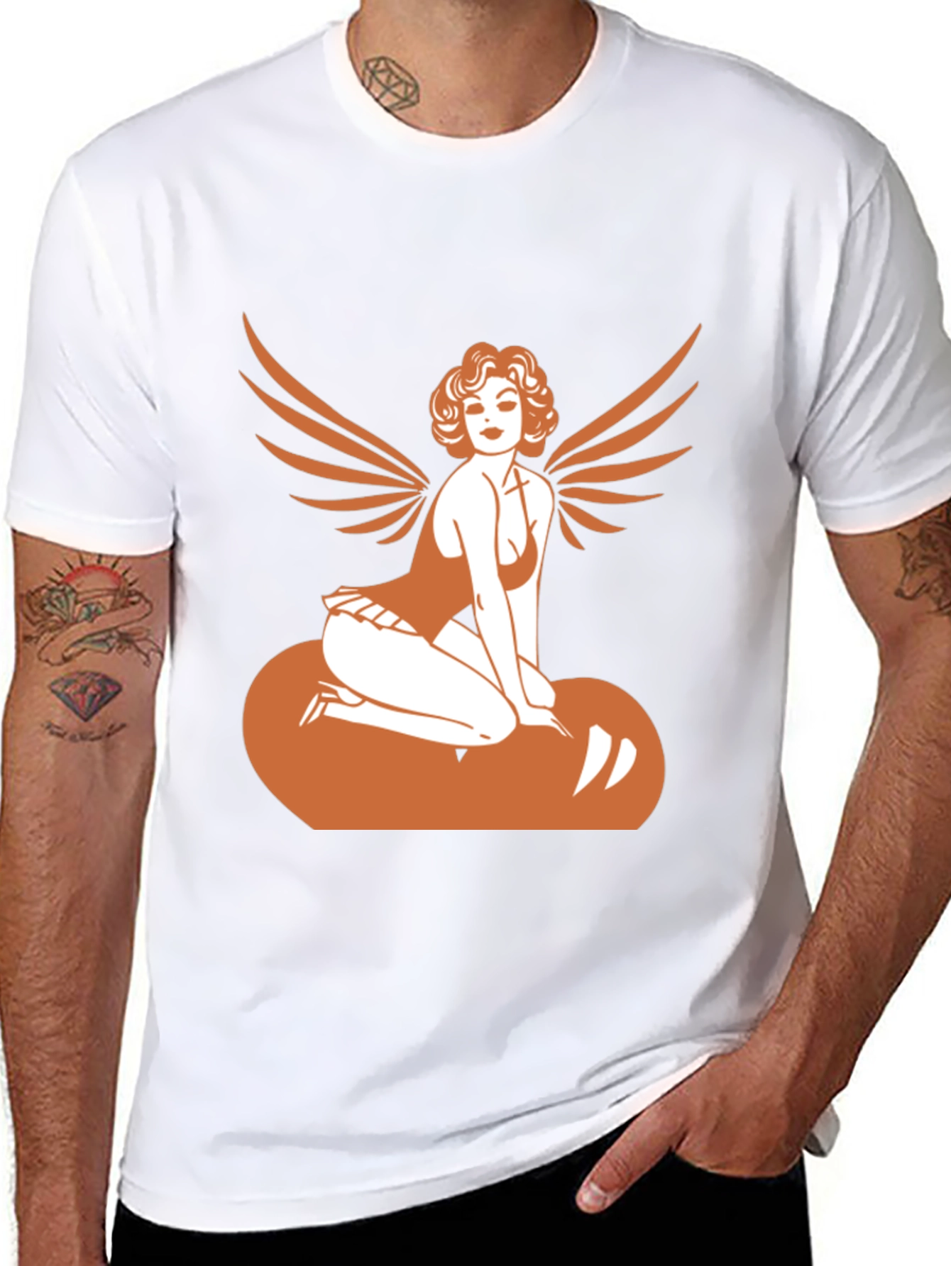 Angel Pin-up Graphic Tee