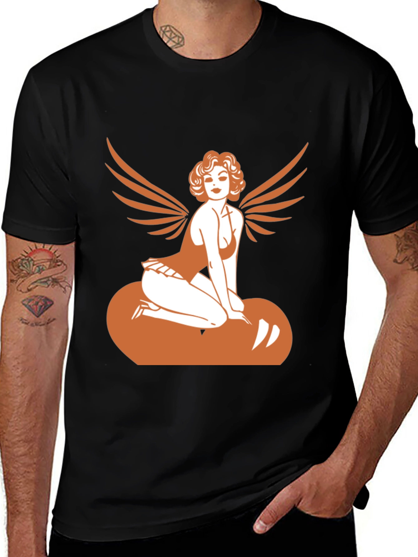 Angel Pin-up Graphic Tee