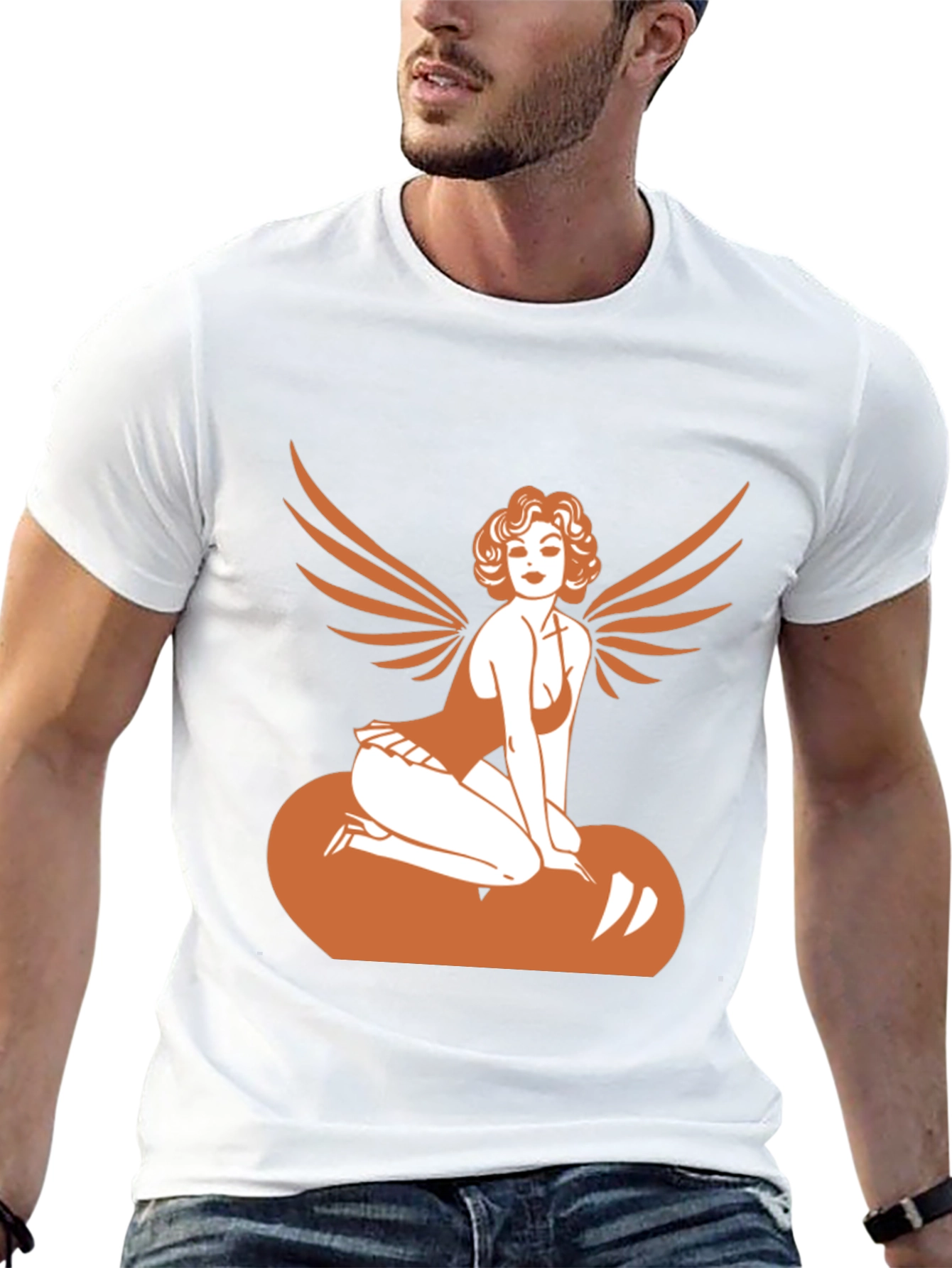 Angel Pin-up Graphic Tee