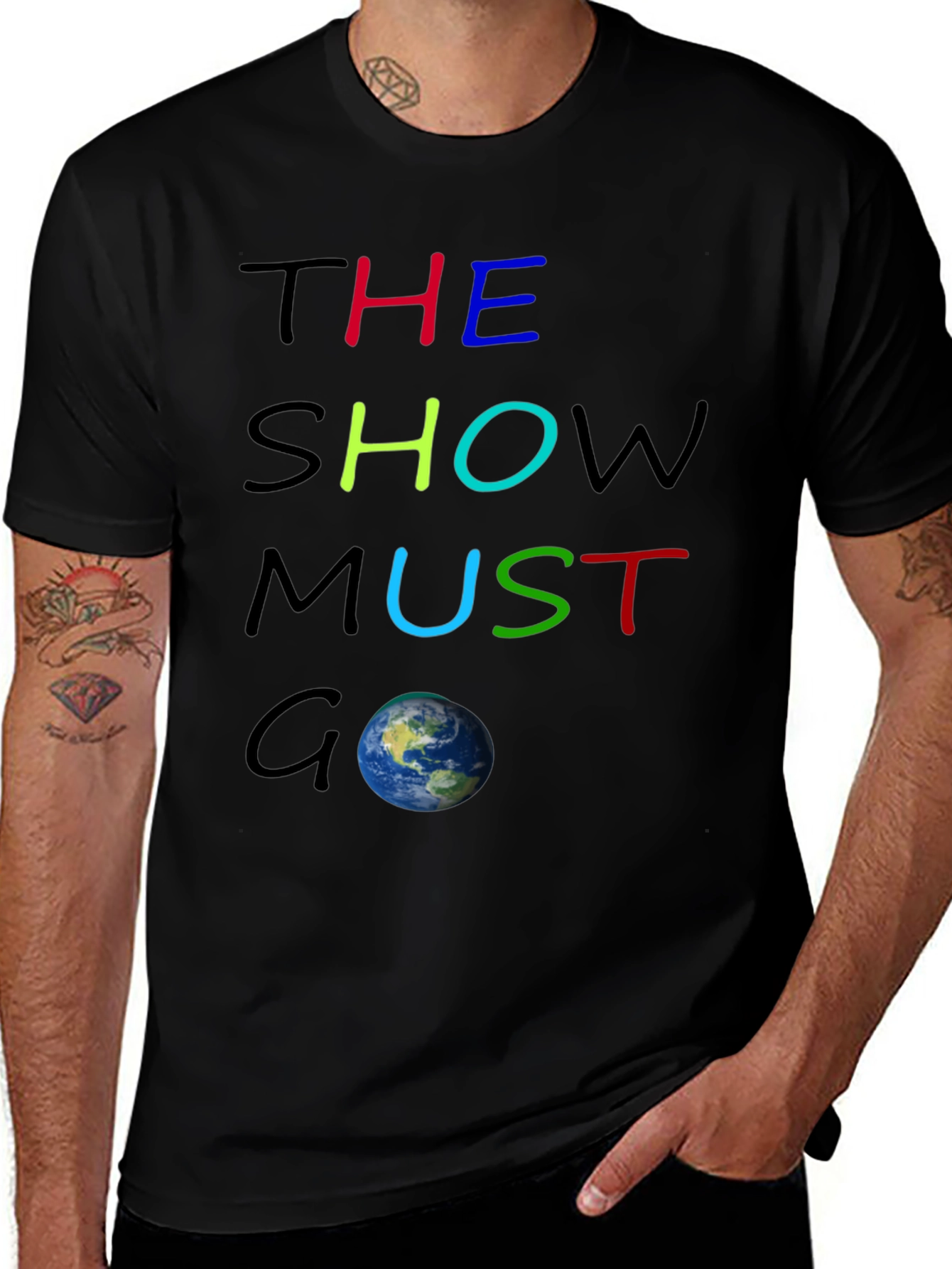 The Show Must Go On Graphic Tee
