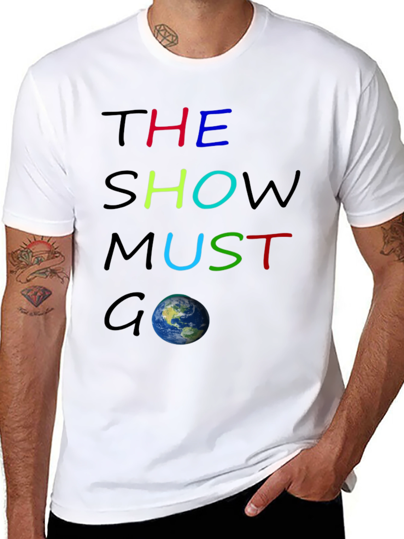 The Show Must Go On Graphic Tee