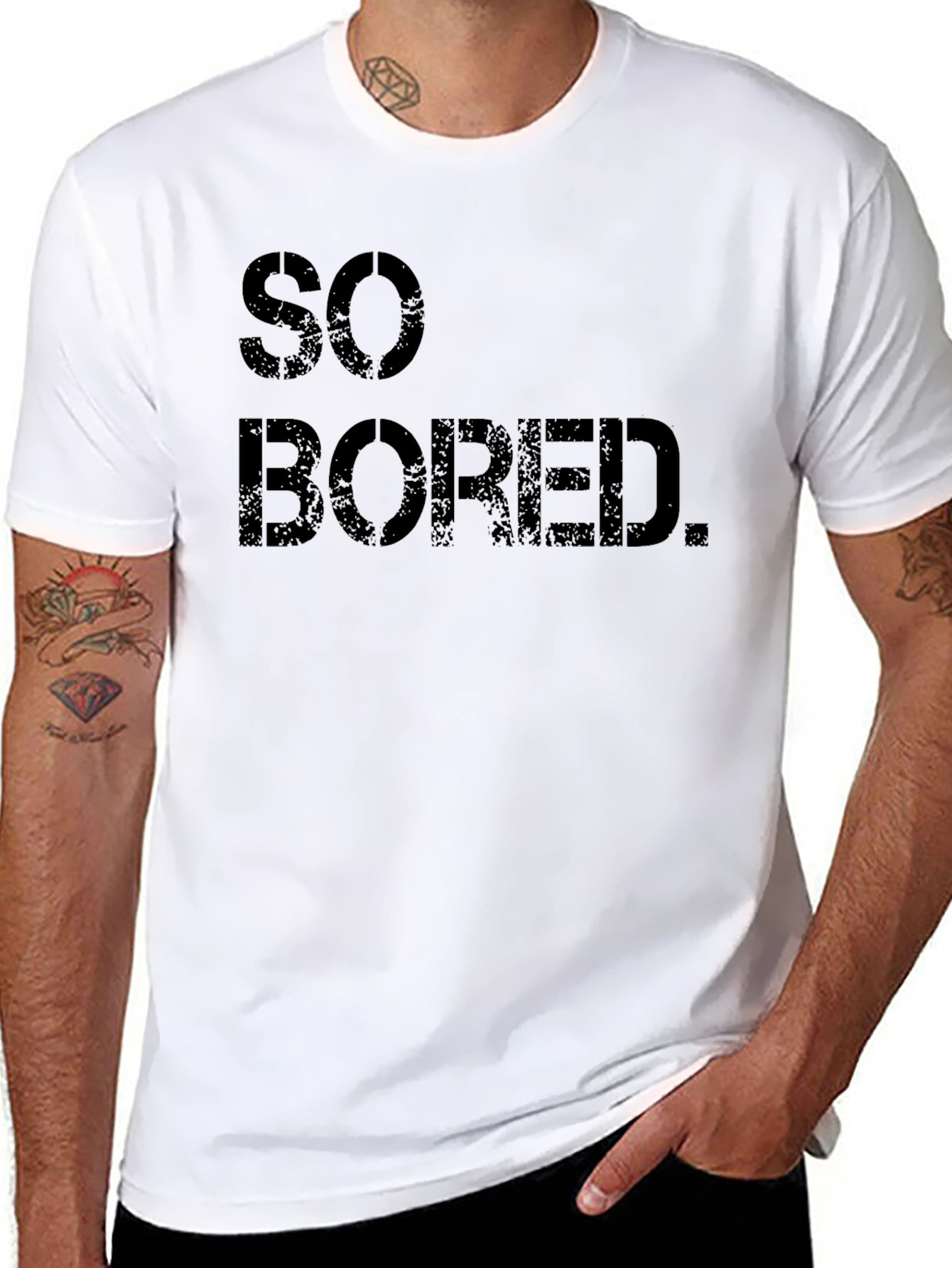 So Bored Mens Graphic Tee - Black