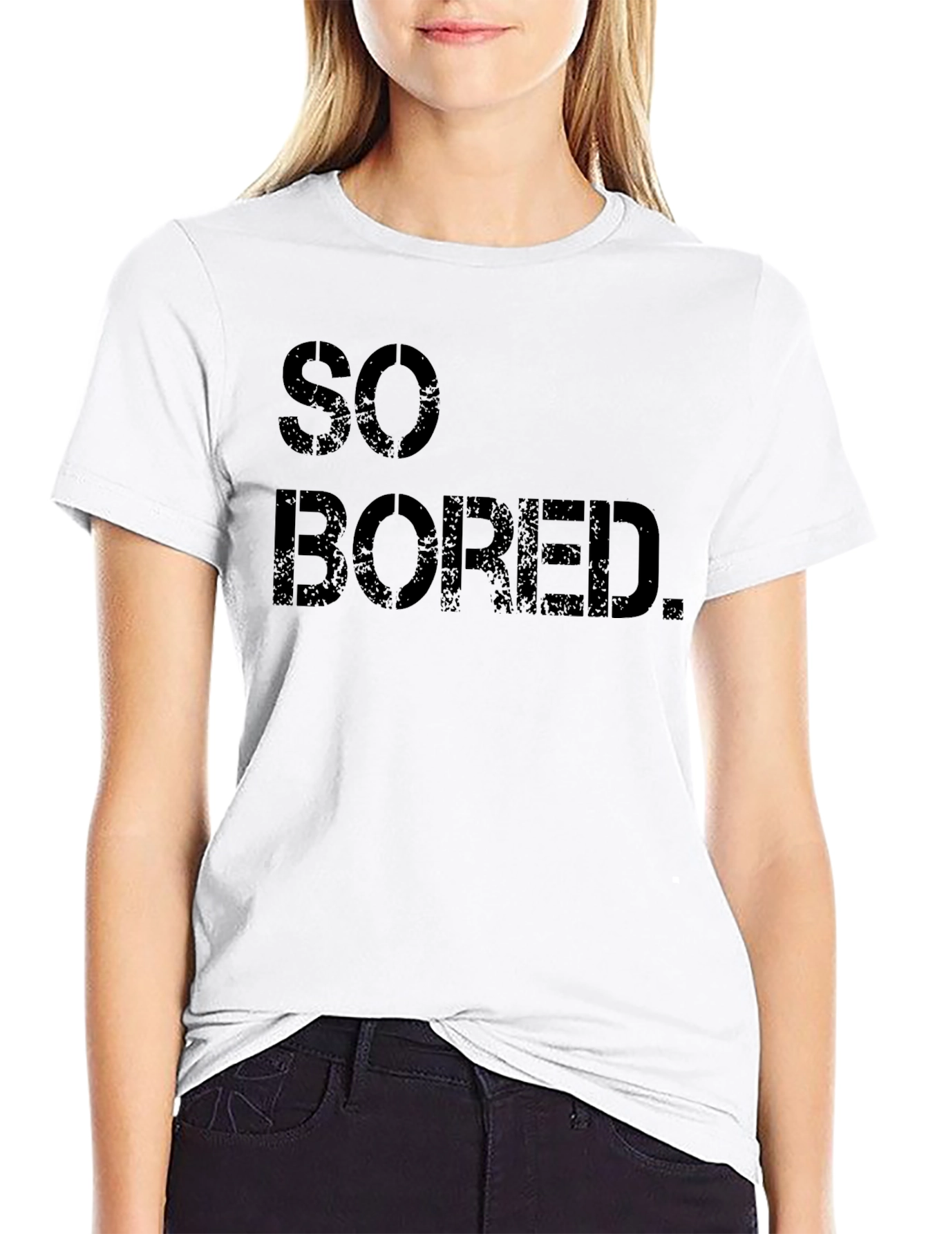 So Bored Mens Graphic Tee - Black