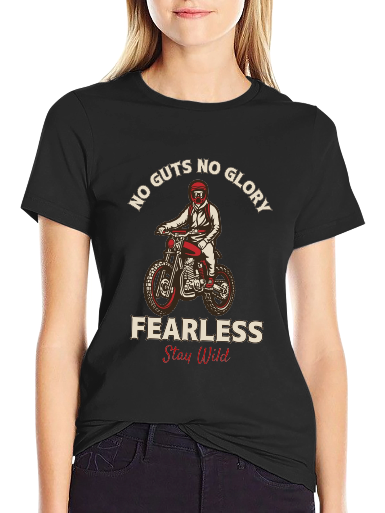 No Guts No Glory Motorcycle Graphic Tee
