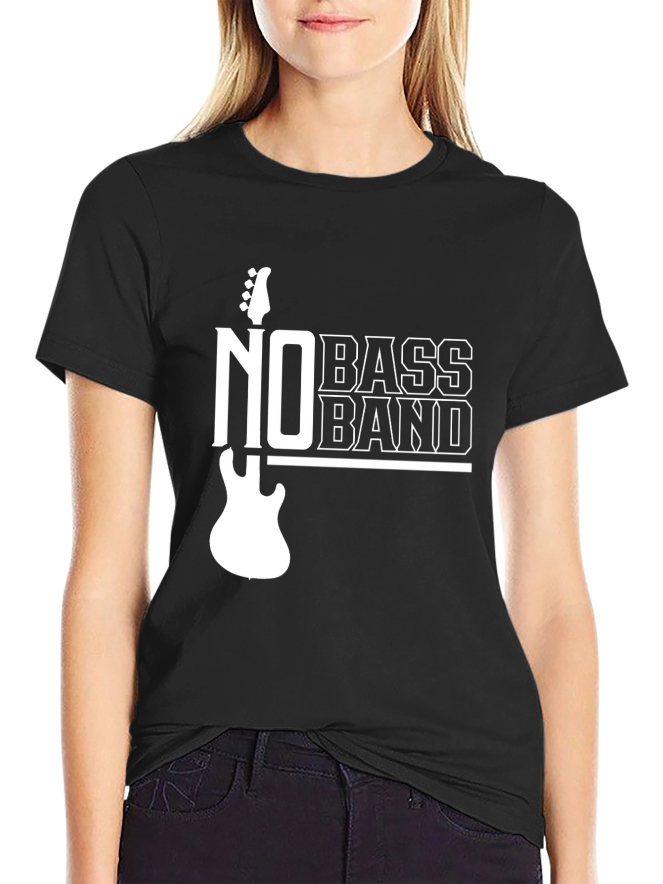 No Bass Band Graphic T-Shirt - Music Lover Tee