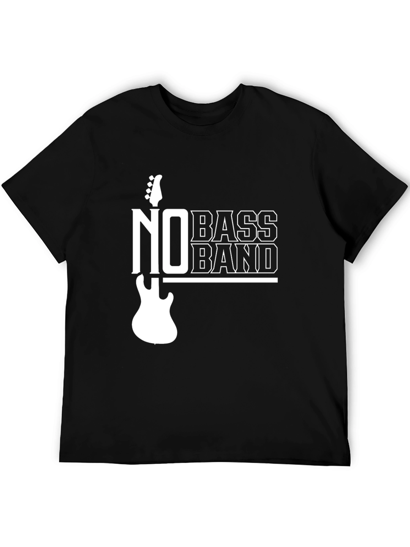 No Bass Band Graphic T-Shirt - Music Lover Tee