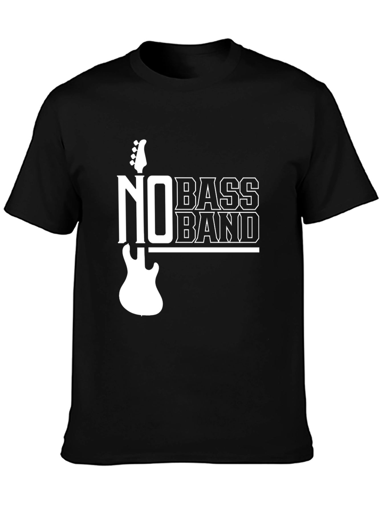 No Bass Band Graphic T-Shirt - Music Lover Tee