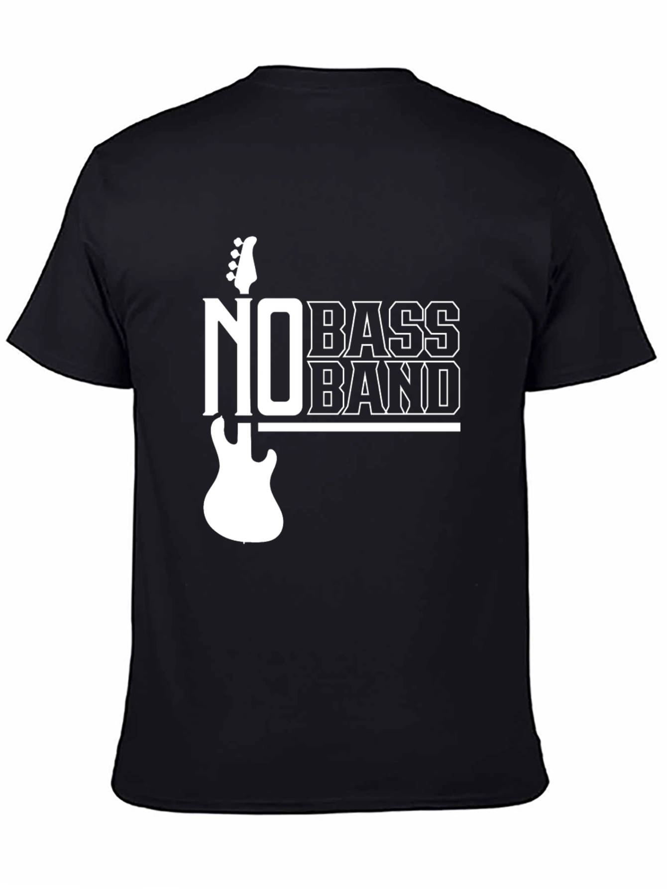 No Bass Band Graphic T-Shirt - Music Lover Tee