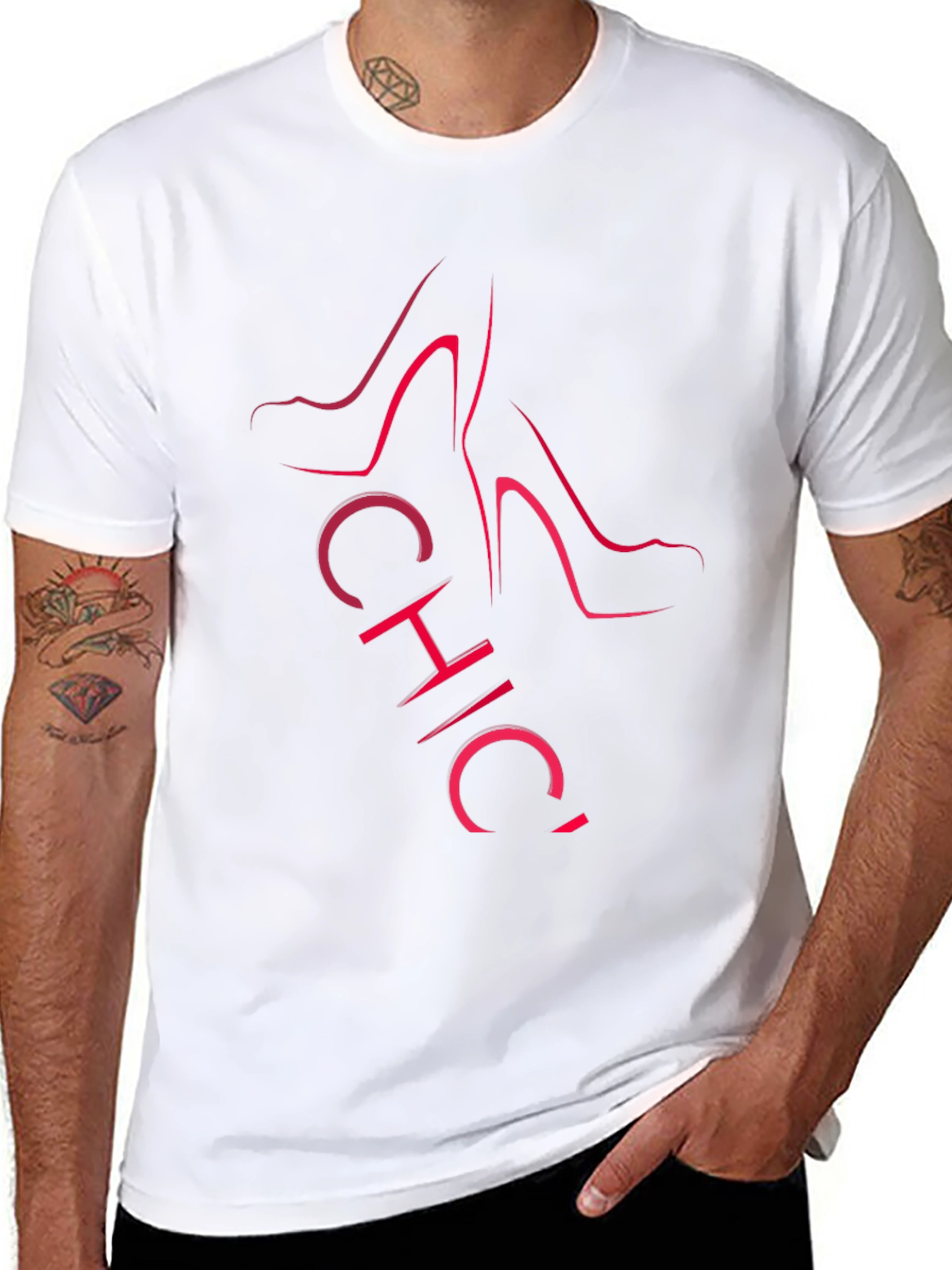 Chic Heels Graphic T-Shirt - Stylish Fashion Tee