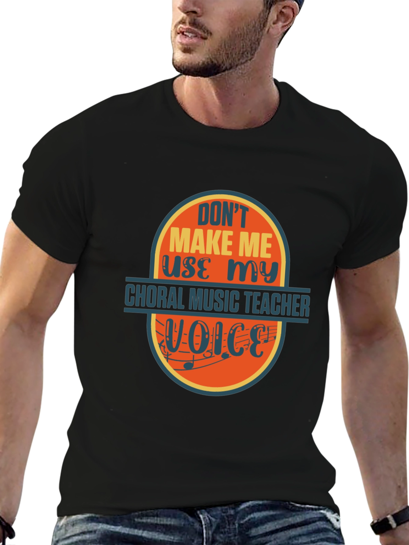 Choral Music Teacher T-Shirt - Funny Voice Warning