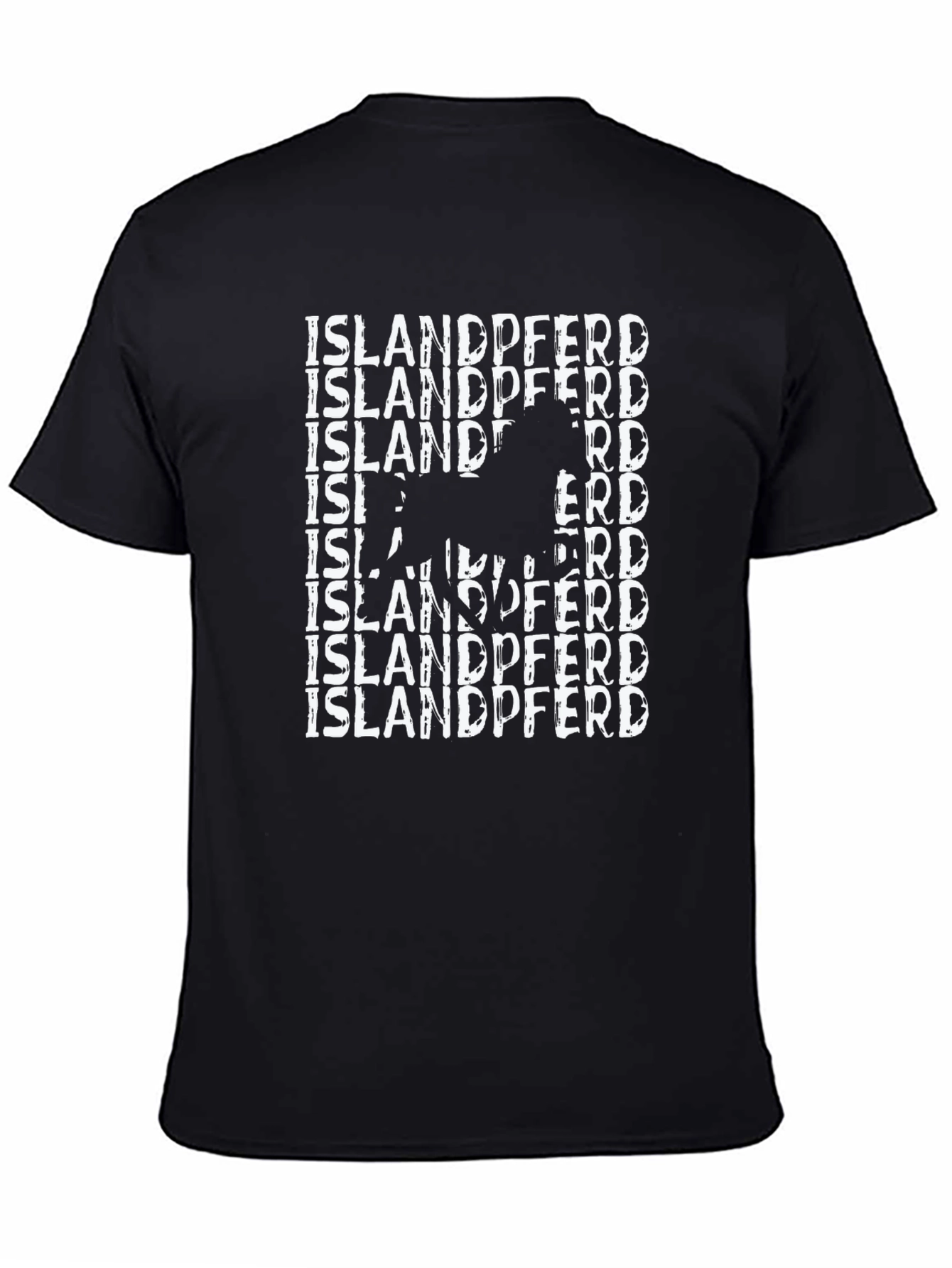 Islandpferd Horse Graphic Tee - Black