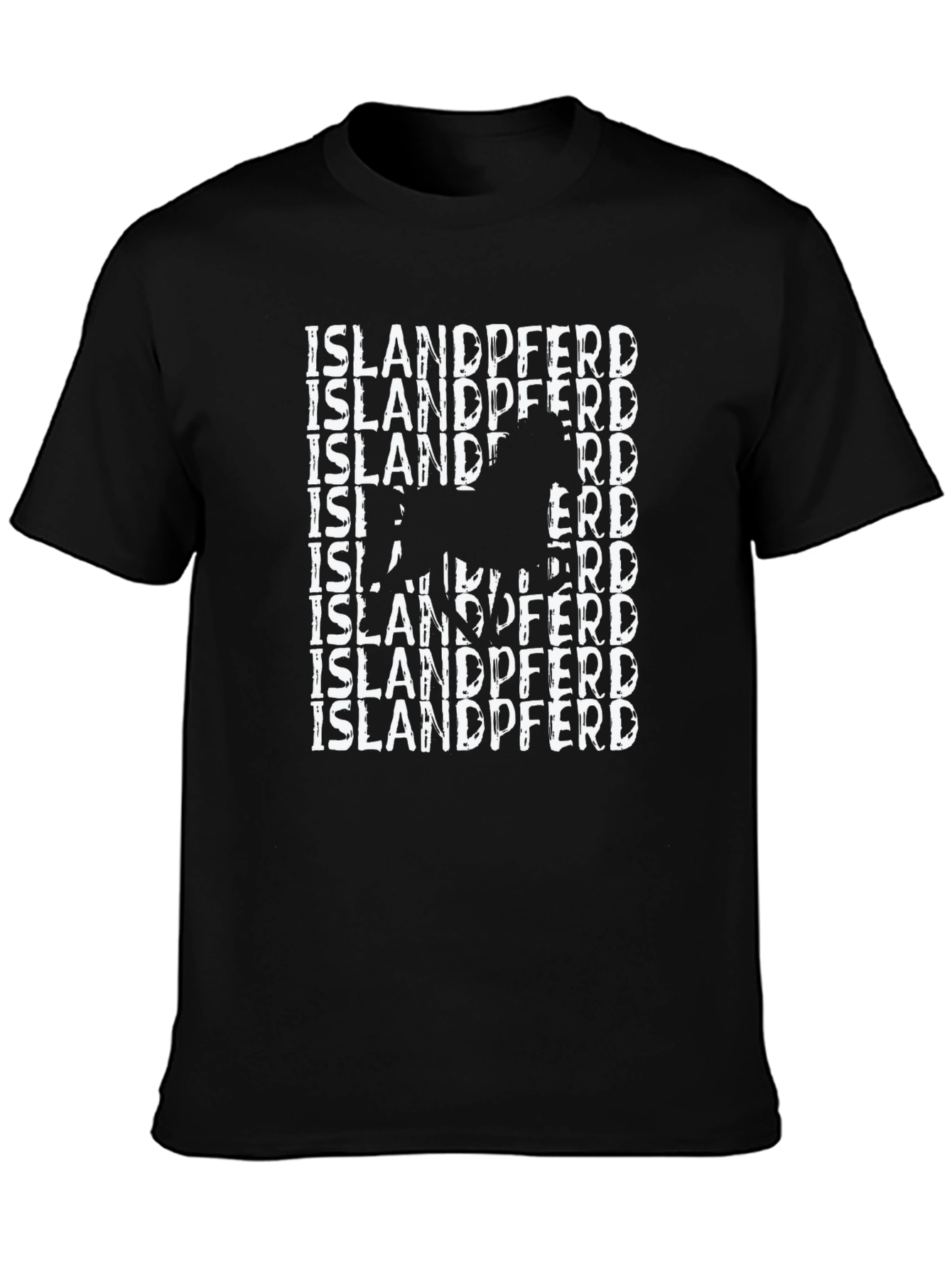 Islandpferd Horse Graphic Tee - Black