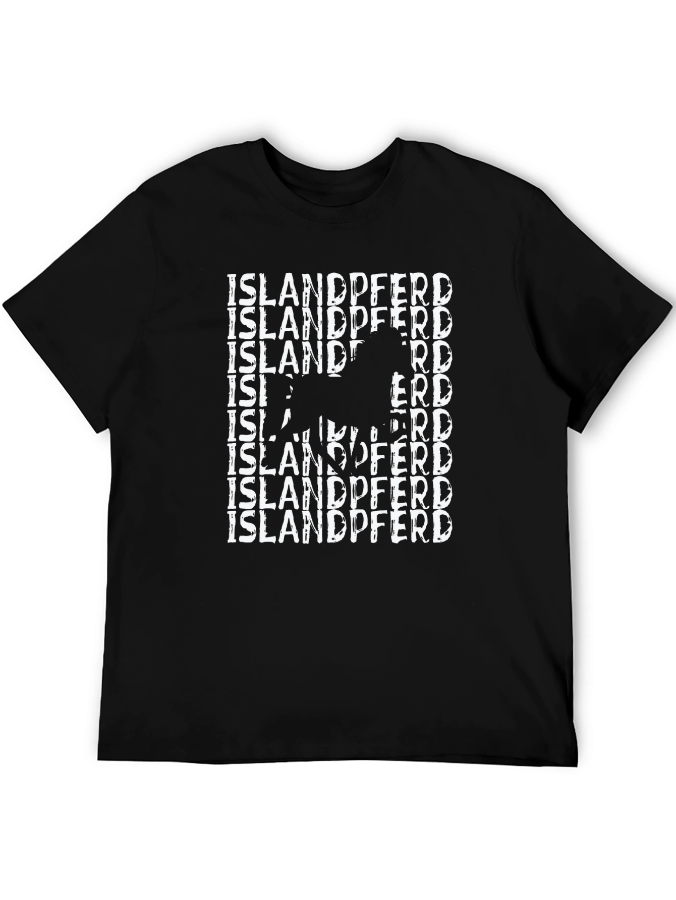 Islandpferd Horse Graphic Tee - Black