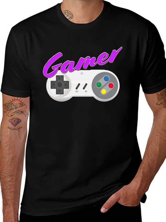 Retro Gamer T-Shirt - SNES Controller Graphic Tee