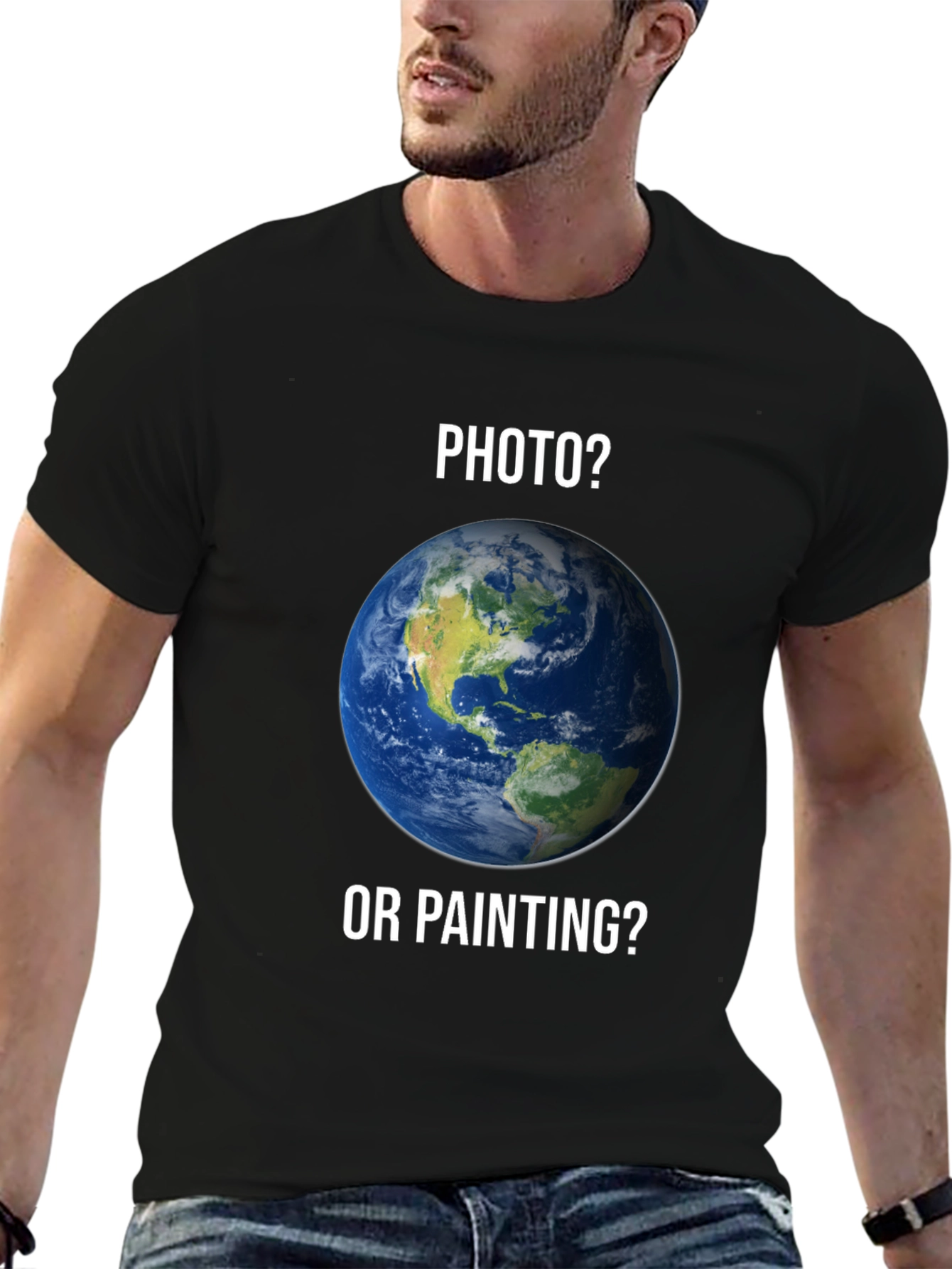 Photo or Painting Earth Graphic T-Shirt