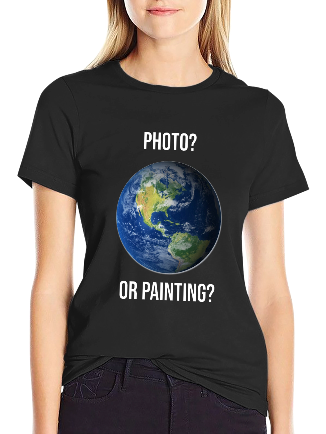Photo or Painting Earth Graphic T-Shirt