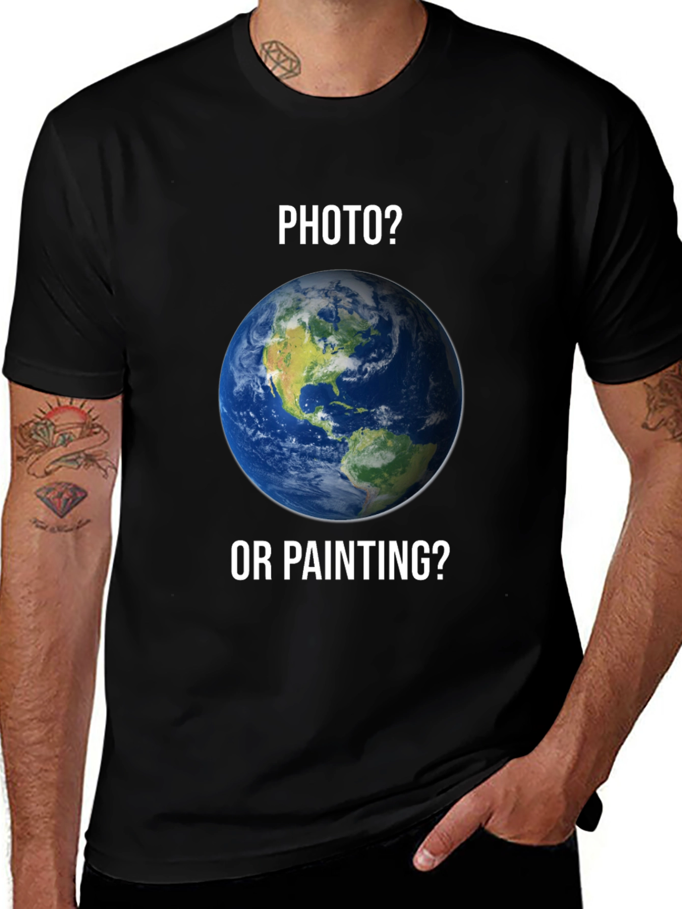 Photo or Painting Earth Graphic T-Shirt