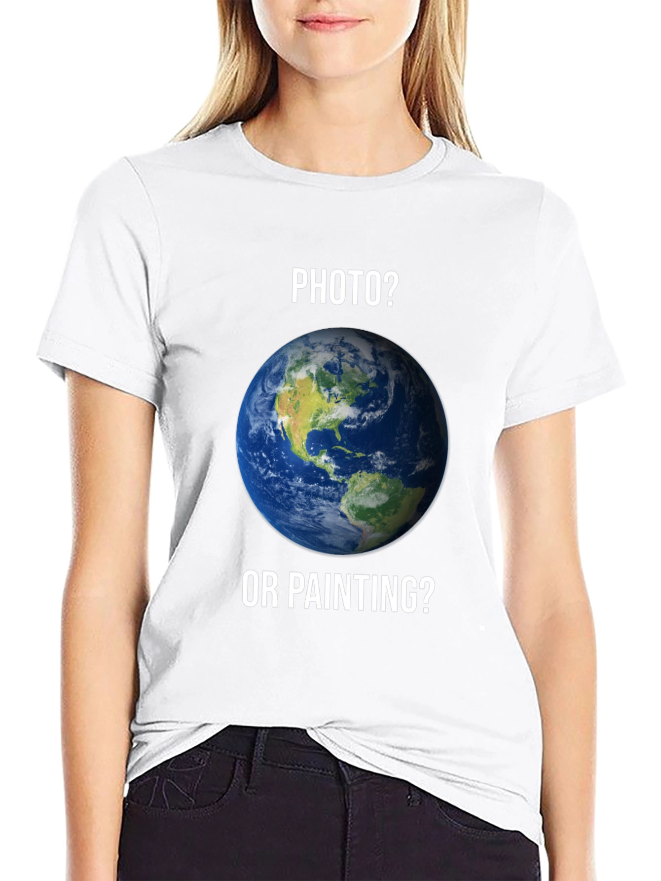 Photo or Painting Earth Graphic T-Shirt